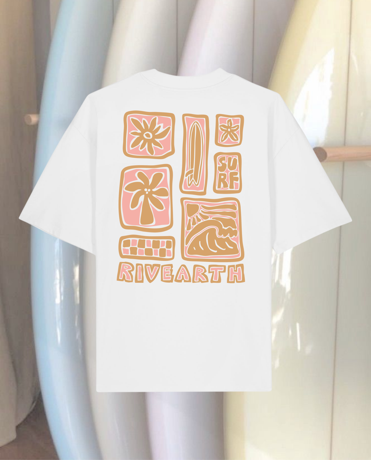 T-shirt Surf Rose
