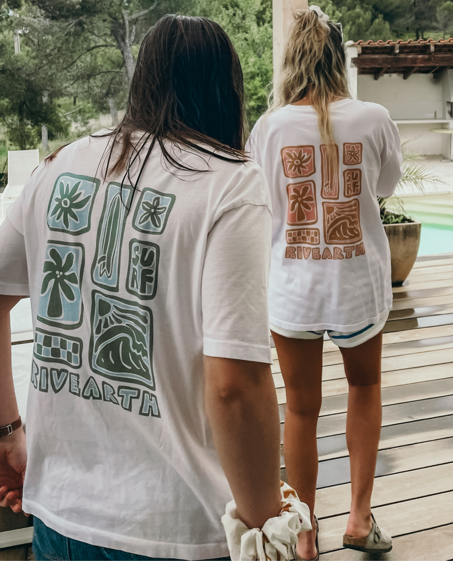 T-shirt Surf Rose
